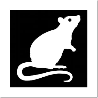 Rat Silhouette Posters and Art